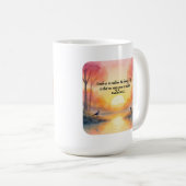 詩篇90時12分。教え生活を実現する コーヒーマグカップ (正面右)