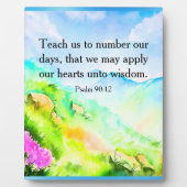 詩篇90:12 フォトプラーク (正面)
