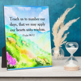 詩篇90:12 フォトプラーク
