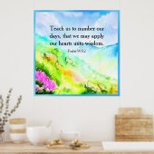 詩篇90:12 ポスター (キッチン)