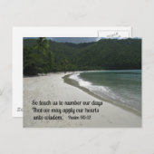 詩篇90:12 ポストカード (正面/裏面)