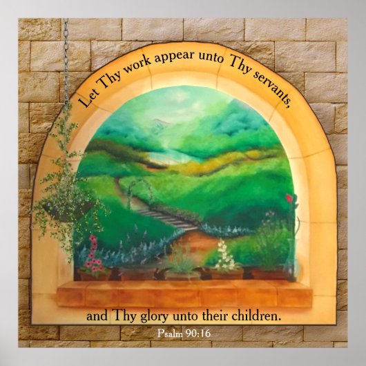 詩篇90:16 ポスター (正面)