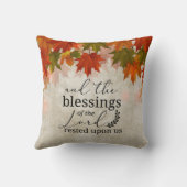 詩篇90:17主の恵みが私たちに休んだ クッション (裏面)