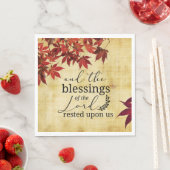 詩篇90:17主の恵みが私たちに休んだ スタンダードランチョンナプキン (インサイチュ)