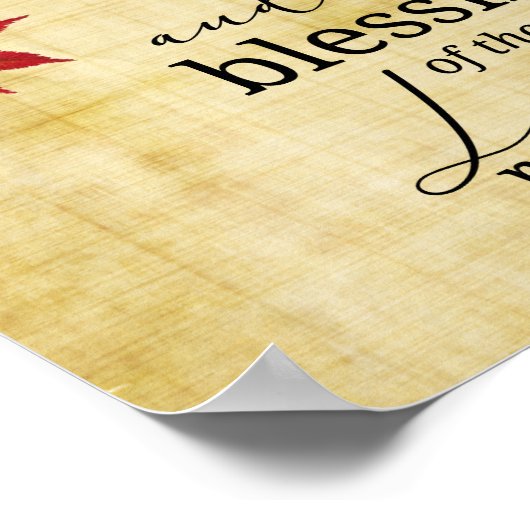 詩篇90:17主の恵みが私たちに休んだ ポスター (角)