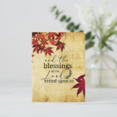 詩篇90:17主の恵みが私たちに休んだ ポストカード (スタンド正面)