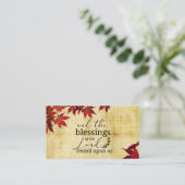 詩篇90:17主の恵みが私たちに休んだ 名刺 (スタンド正面)