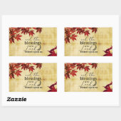 詩篇90:17主の恵みが私たちに休んだ 長方形シール (シート)