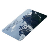 詩篇90:2ロッキー感動的山脈 マグネット (左側)