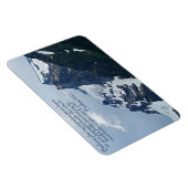 詩篇90:2ロッキー感動的山脈 マグネット (右側)