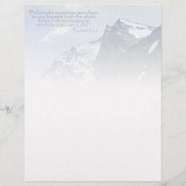 詩篇90:2ロッキー感動的山脈 レターヘッド