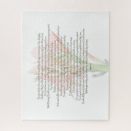 詩篇91ユリの花私の神は私が信頼している ジグソーパズル