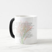 詩篇91ユリの花私の神は私が信頼している モーフィングマグカップ (正面左)