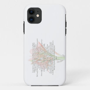 詩篇91ユリの花私の神は私が信頼している iPhone 11 ケース
