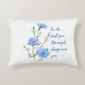 詩篇91彼は与え天使を使う感動的 アクセントクッション (正面)