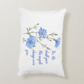 詩篇91彼は与え天使を使う感動的 アクセントクッション (裏面(縦))