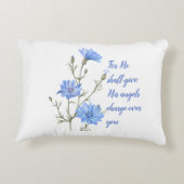詩篇91彼は与え天使を使う感動的 アクセントクッション (裏面)