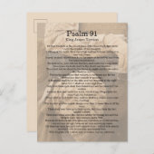 詩篇91番、兵士。神の保護 ポストカード (正面/裏面)