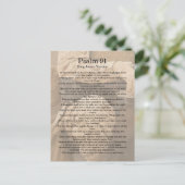 詩篇91番、兵士。神の保護 ポストカード (スタンド正面)