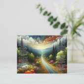 詩篇91遠くの道 ポストカード (スタンド正面)