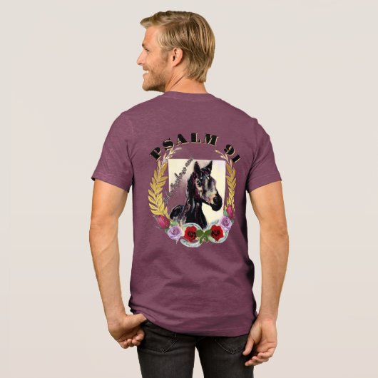 詩篇91 ベイビーレースホース 牝馬 トライブレンドTシャツ (フル背面)