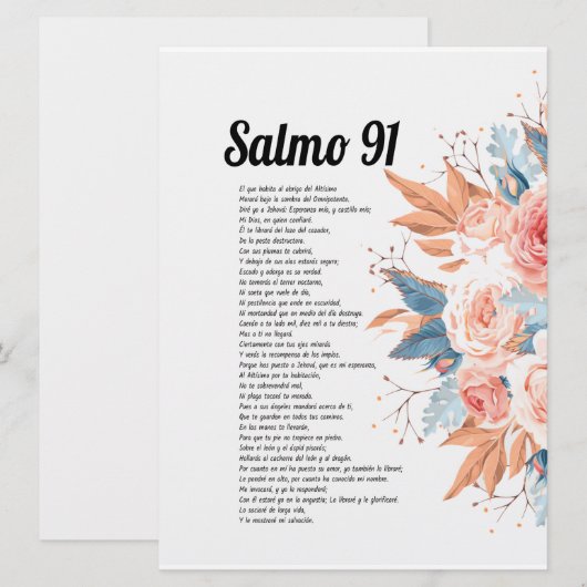 詩篇91 招待状 (正面/裏面)