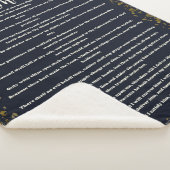 詩篇91、青、王ヤコブ版、聖書の詩 シェルパブランケット (3/4)