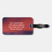 詩篇91:1秘密の場所に住むカスタム ラゲッジタグ (裏面横)