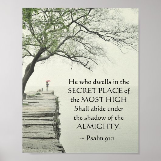 詩篇91:1秘密の場所に住む者 ポスター (正面)