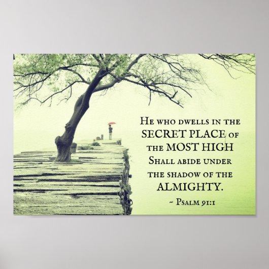 詩篇91:1秘密の場所に住む者 ポスター (正面)