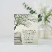 詩篇91:1秘密の場所に住む者 ポストカード (スタンド正面)