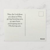 詩篇91:1秘密の場所に住む者 ポストカード (裏面)