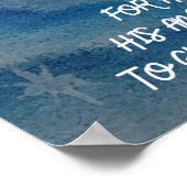 詩篇91:11彼は自分の天使たちを指揮する ポスター (角)