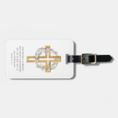 詩篇91:11聖句リース十字架 ラゲッジタグ (正面横)