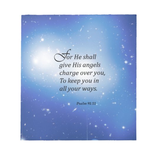 詩篇91:11 ノートパッド (正面)