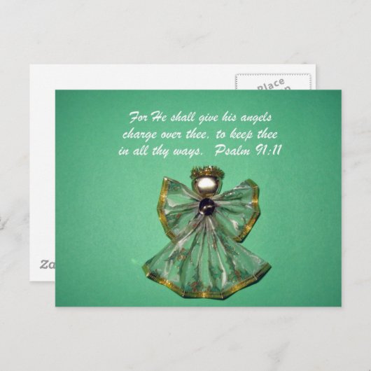 詩篇91:11 ポストカード (正面/裏面)