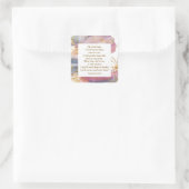 詩篇91:14-15主は私が聖書を救うと言われる スクエアシール (バッグ)