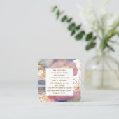 詩篇91:14-15主は私が聖書を救うと言われる スクエア名刺 (スタンド正面)