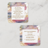 詩篇91:14-15主は私が聖書を救うと言われる スクエア名刺 (正面/裏面)