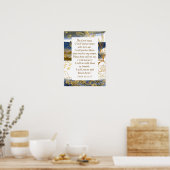 詩篇91:14-15主は私が聖書を救うと言われる ポスター (キッチン)