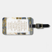 詩篇91:14-15主は私が聖書を救うと言われる ラゲッジタグ (正面横)