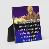 詩篇91:1 フォトプラーク (正面)