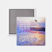 詩篇91:1-2秘密の場所に住む者 マグネット (正面/裏面)