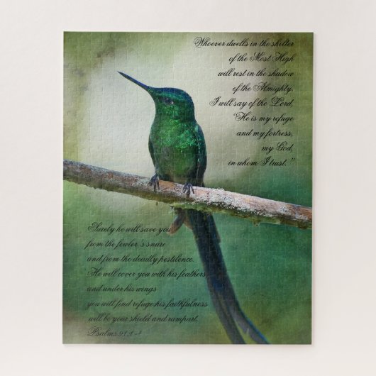 詩篇91:1=4 感動的 ジグソーパズル (縦)