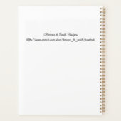 詩篇91:1-4 感動的 プランナー手帳 (裏面)