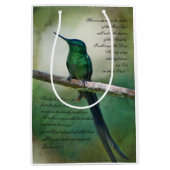 詩篇91:1-4 感動的 ミディアムペーパーバッグ (正面)