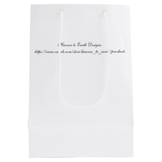 詩篇91:1-4 感動的 ミディアムペーパーバッグ (裏面)