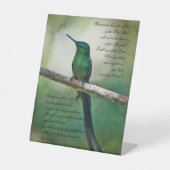 詩篇91:1-4 感動的 台座サイン (正面)