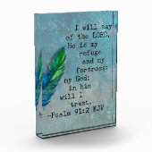 詩篇91:2聖書の聖句 フォトブロック (左)