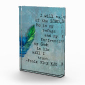 詩篇91:2聖書の聖句 フォトブロック (右)